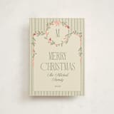 "Wreath Frame" - Holiday Cards in Cream by Robert and Stella - Front