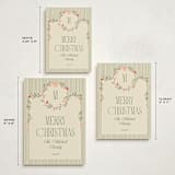 "Wreath Frame" - Holiday Cards in Cream by Robert and Stella - Formats Available
