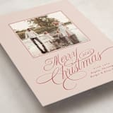 "Glide" - Holiday Cards in Holly Berry by Everett Paper Goods - Detail