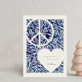 "Peace + Love" - Holiday Cards in Bluebell by Vivian Yiwing - Front