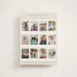 "Memory Album" - Holiday Cards in Ecru by Meggy Masters - Front