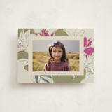 "Holiday Lily" - Holiday Cards in Magenta by Lise Gulassa - Front