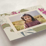 "Holiday Lily" - Holiday Cards in Magenta by Lise Gulassa - Detail