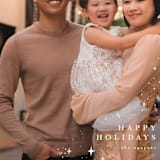 "Flurries" - Holiday Cards in Cream by Pixel and Hank - Detail
