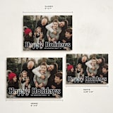 "Outline" - Holiday Cards in Starlight by Jessie Steury - Formats Available