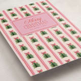 "Preppy Memories" - Holiday Cards in Strawberry by Claudia Orengo - Detail