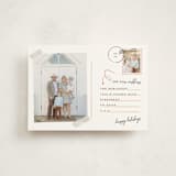 "Return Address" - Holiday Cards in Cinnamon by Gwen Bedat - Front