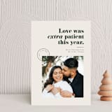 "Extra Patient" - Holiday Cards in Evergreen by Pink House Press - Front
