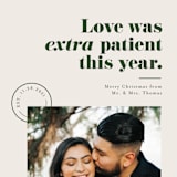 "Extra Patient" - Holiday Cards in Evergreen by Pink House Press - Detail