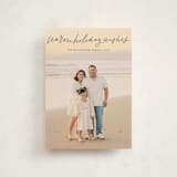 "Warm Holiday Wishes Script" - Holiday Cards in Midnight by Kristen Magee - Front