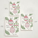 "Bright Ornaments" - Holiday Cards in Gumdrop by Erin German - Formats Available
