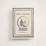 "Snow Globe" - Holiday Cards in Wintermint by Teju Reval - Front