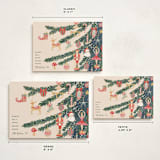 "Fun Ornaments" - Holiday Cards in Champagne by Teju Reval - Formats Available