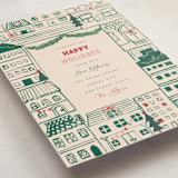 "Festive Home" - Holiday Cards in Elf Shoes by Teju Reval - Detail