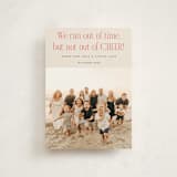 "Short on Time" - Holiday Cards in Eggnog by Erica Krystek - Front