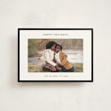 "Border" - Holiday Cards in Charcoal by JoAnn Jinks - Front