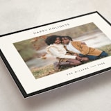 "Border" - Holiday Cards in Charcoal by JoAnn Jinks - Detail