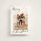 "Evoke" - Holiday Cards in Snow by Everett Paper Goods - Front