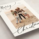 "Evoke" - Holiday Cards in Snow by Everett Paper Goods - Detail