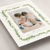 "Berry Garland" - Holiday Cards in Blue Spruce by Melinda Denison - Detail