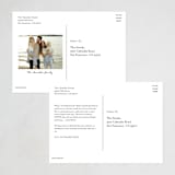 "Classical" - Holiday Cards in Coal by Kasia Labocki - Back of Card Options