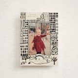 "City Sketch" - Holiday Cards in Licorice by Ekko Studio - Front
