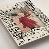 "City Sketch" - Holiday Cards in Licorice by Ekko Studio - Detail