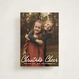 "Cheerful Script" - Holiday Cards in Snowfall by Karidy Walker - Front