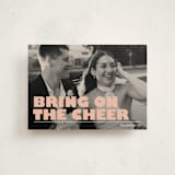 "Bring on the cheer" - Holiday Cards in Creamsicle by Snow and Ivy - Front