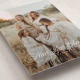"Blessing Script" - Holiday Cards in Frost by Laura Hankins - Detail