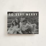"merry greeting" - Holiday Cards in Cream by Jenny Millington - Front