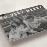 "merry greeting" - Holiday Cards in Cream by Jenny Millington - Detail