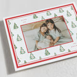 "Little Trees" - Holiday Cards in Candy Cane by Corinne Malesic - Detail