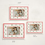 "Little Trees" - Holiday Cards in Candy Cane by Corinne Malesic - Formats Available