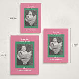 "Colorblock" - Holiday Cards in Watermelon by AK Graphics - Formats Available
