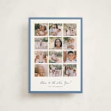 "Yearly checkerboard" - Holiday Cards in Blue Jay by Anupama - Front