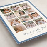 "Yearly checkerboard" - Holiday Cards in Blue Jay by Anupama - Detail