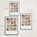 "Yearly checkerboard" - Holiday Cards in Blue Jay by Anupama - Formats Available