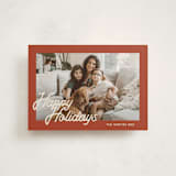 "Retro Writing" - Holiday Cards in Rust by Ani Somi - Front