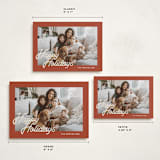 "Retro Writing" - Holiday Cards in Rust by Ani Somi - Formats Available