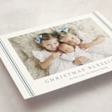 "Striped Blessings" - Holiday Cards in Icicle by Carolyn MacLaren - Detail
