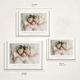 "Striped Blessings" - Holiday Cards in Icicle by Carolyn MacLaren - Formats Available