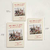 "Late but Great" - Holiday Cards in Berry by Louise Kay - Formats Available