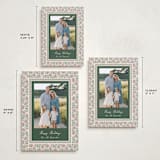 "Floral block print" - Holiday Cards in Forest by Creo Study - Formats Available