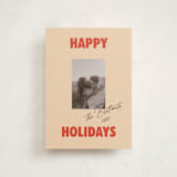 "The Jolly Type" - Holiday Cards in Candy Apple by Claire - Front
