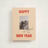 "The Jolly Type" - Holiday Cards in Candy Apple by Studio Suku - Front