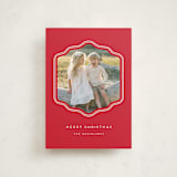 "preppy curved frame" - Holiday Cards in Peppermint by Rebecca Durflinger - Front