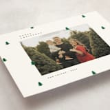 "Scattered Trees" - Holiday Cards in Cotton by Michelle Taylor - Detail