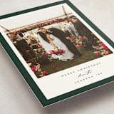 "Colored Edge" - Holiday Cards in Hunter by Jennifer Postorino - Detail