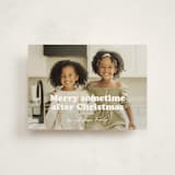 "Sometime" - Holiday Cards in Snowflake by Hudson meet Rose - Front